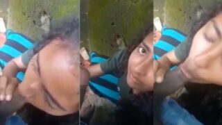 Cewek Kampus Ngewe Di Luar Sambil Ngehisap Kontol, Video Mms