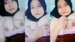 Abg Jilbab Tobrut Muizzah, Bibir Merah Basah Kena Jilbab Ketat, Gerak Bikin Malu